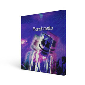Холст квадратный с принтом Marshmello в Тюмени, 100% ПВХ |  | marshmello | диджей | клуб | клубная музыка | маршмеллоу | маршмэлло | маршмэллоу | музыка | электронная