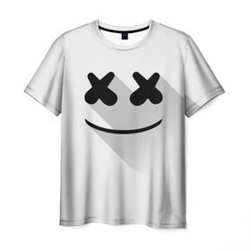 Мужская футболка 3D с принтом Marshmello в Тюмени, 100% полиэфир | прямой крой, круглый вырез горловины, длина до линии бедер | marshmello | диджей | клуб | клубная музыка | маршмеллоу | маршмэлло | маршмэллоу | музыка | электронная