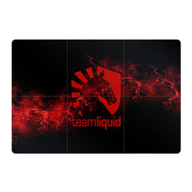Магнитный плакат 3Х2 с принтом Team Liquid в Тюмени, Полимерный материал с магнитным слоем | 6 деталей размером 9*9 см | dota | liquid | team | the international | дота | игры | кибер | ликвид | спорт | тим