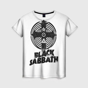 Женская футболка 3D с принтом Black Sabbath в Тюмени, 100% полиэфир ( синтетическое хлопкоподобное полотно) | прямой крой, круглый вырез горловины, длина до линии бедер | black sabbath | hard rock | heavy metal | блэк сабат | группы | метал | музыка | оззи осборн | рок | хард рок | хэви метал