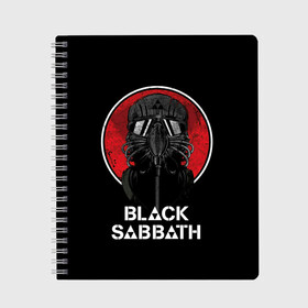 Тетрадь с принтом Black Sabbath в Тюмени, 100% бумага | 48 листов, плотность листов — 60 г/м2, плотность картонной обложки — 250 г/м2. Листы скреплены сбоку удобной пружинной спиралью. Уголки страниц и обложки скругленные. Цвет линий — светло-серый
 | black sabbath | hard rock | heavy metal | блэк сабат | группы | метал | музыка | оззи осборн | рок | хард рок | хэви метал