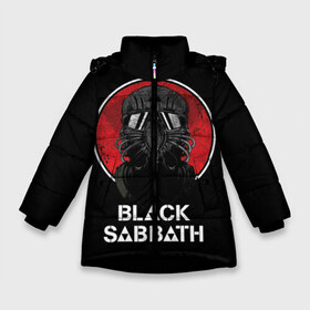 Зимняя куртка для девочек 3D с принтом Black Sabbath в Тюмени, ткань верха — 100% полиэстер; подклад — 100% полиэстер, утеплитель — 100% полиэстер. | длина ниже бедра, удлиненная спинка, воротник стойка и отстегивающийся капюшон. Есть боковые карманы с листочкой на кнопках, утяжки по низу изделия и внутренний карман на молнии. 

Предусмотрены светоотражающий принт на спинке, радужный светоотражающий элемент на пуллере молнии и на резинке для утяжки. | black sabbath | hard rock | heavy metal | блэк сабат | группы | метал | музыка | оззи осборн | рок | хард рок | хэви метал