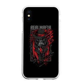 Чехол для iPhone XS Max матовый с принтом Реальная Мафия в Тюмени, Силикон | Область печати: задняя сторона чехла, без боковых панелей | gangster | mafia | банда | банды | гангстер | горилла | мафия | обезьяна | обезьяны