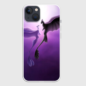 Чехол для iPhone 13 с принтом как приручить дракона в Тюмени,  |  | light fury | night fury | беззубик | дракон | как приручить дракона | ночная фурия