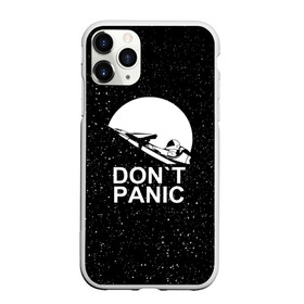 Чехол для iPhone 11 Pro матовый с принтом DON`T PANIC в Тюмени, Силикон |  | don t panic | elon mask | galaxy | nasa | space x | stars | галактика | звезды | знаменитости | илон маск | космос | не паникуйте