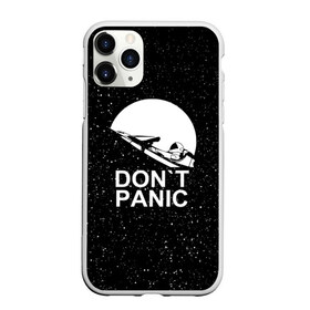 Чехол для iPhone 11 Pro Max матовый с принтом DON`T PANIC в Тюмени, Силикон |  | don t panic | elon mask | galaxy | nasa | space x | stars | галактика | звезды | знаменитости | илон маск | космос | не паникуйте