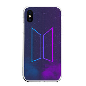 Чехол для iPhone XS Max матовый с принтом BTS LOVE YOURSELF в Тюмени, Силикон | Область печати: задняя сторона чехла, без боковых панелей | bangtan boys | bt21 | bts | bts army | bts stickers | j hope | jimin | jin | jungkook | k pop | rap monster | rapmon | suga | v | бтс | корея | стикеры bts