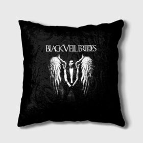 Подушка 3D с принтом Black Veil Brides в Тюмени, наволочка – 100% полиэстер, наполнитель – холлофайбер (легкий наполнитель, не вызывает аллергию). | состоит из подушки и наволочки. Наволочка на молнии, легко снимается для стирки | black veil brides | heavy matal | metal | post hardcore | группы | метал | музыка | рок | хэви метал | эмо