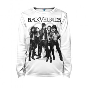 Детский лонгслив 3D с принтом Black Veil Brides в Тюмени, 100% полиэстер | длинные рукава, круглый вырез горловины, полуприлегающий силуэт
 | 