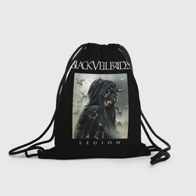 Рюкзак-мешок 3D с принтом Black Veil Brides в Тюмени, 100% полиэстер | плотность ткани — 200 г/м2, размер — 35 х 45 см; лямки — толстые шнурки, застежка на шнуровке, без карманов и подкладки | Тематика изображения на принте: 