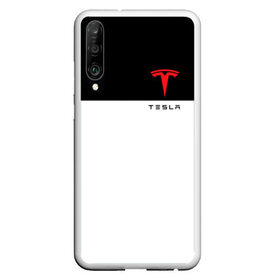 Чехол для Honor P30 с принтом TESLA в Тюмени, Силикон | Область печати: задняя сторона чехла, без боковых панелей | car | elon | motors | musk | tesla | авто | автомобиль | илон | кар | лого | маск | машина | моторс | тесла | тэсла