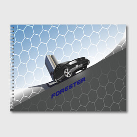 Альбом для рисования с принтом Subaru Forester SF5 в Тюмени, 100% бумага
 | матовая бумага, плотность 200 мг. | Тематика изображения на принте: auto | forester | jdm | sf5 | subaru | subaru forester | субару | форестер