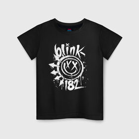 Детская футболка хлопок с принтом Blink 182 в Тюмени, 100% хлопок | круглый вырез горловины, полуприлегающий силуэт, длина до линии бедер | punk | группы | кролик | музыка | панк