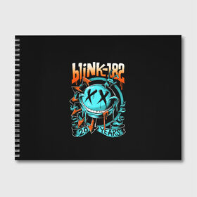 Альбом для рисования с принтом Blink 182 в Тюмени, 100% бумага
 | матовая бумага, плотность 200 мг. | punk | группы | кролик | музыка | панк