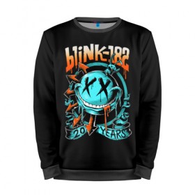 Мужской свитшот 3D Blink 182: в Тюмени, 100% полиэстер с мягким внутренним слоем | круглый вырез горловины, мягкая резинка на манжетах и поясе, свободная посадка по фигуре | punk | группы | кролик | музыка | панк