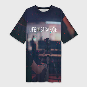 Платье-футболка 3D с принтом Life is Strange в Тюмени,  |  | caulfield | chloe price | game | kate marsh | life | life is strange | life is strange: before the storm | max | strange | две луны | игры | кейт марш | колфилд | макс | подростки | студенты