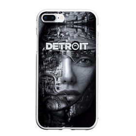 Чехол для iPhone 7Plus/8 Plus матовый с принтом Detroit become human в Тюмени, Силикон | Область печати: задняя сторона чехла, без боковых панелей | 2038 | become | connor | dbh | human | kara | андроид | девиант | детройт | кара | квест | коннор | маркус