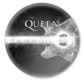 Значок с принтом Queen в Тюмени,  металл | круглая форма, металлическая застежка в виде булавки | queen | брайан мэи | британская | группа | джон дикон | королева | роджер тейлор | рок | фредди меркьюри