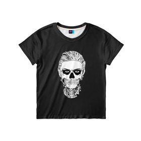 Детская футболка 3D с принтом Tate Langdon в Тюмени, 100% гипоаллергенный полиэфир | прямой крой, круглый вырез горловины, длина до линии бедер, чуть спущенное плечо, ткань немного тянется | ahs | american horror story | langdon | tate | аиу | американская история ужасов | тейт