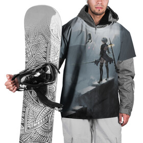 Накидка на куртку 3D с принтом YoRHa в Тюмени, 100% полиэстер |  | Тематика изображения на принте: 2b | 9s | automata | game | nier | yorha | игра | ниа | нир | отомата