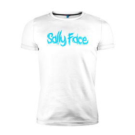 Мужская футболка премиум с принтом SALLY FACE в Тюмени, 92% хлопок, 8% лайкра | приталенный силуэт, круглый вырез ворота, длина до линии бедра, короткий рукав | 