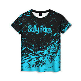 Женская футболка 3D с принтом SALLY FACE в Тюмени, 100% полиэфир ( синтетическое хлопкоподобное полотно) | прямой крой, круглый вырез горловины, длина до линии бедер | face | game | horror | sally | sally face | игра | мальчик с протезом | салли | салли фейс | ужасы