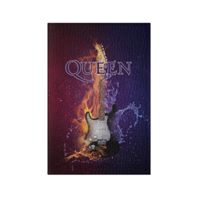 Обложка для паспорта матовая кожа с принтом Queen в Тюмени, натуральная матовая кожа | размер 19,3 х 13,7 см; прозрачные пластиковые крепления | queen | брайан мэи | британская | группа | джон дикон | королева | роджер тейлор | рок | фредди меркьюри