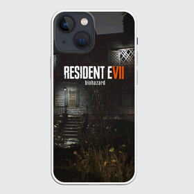 Чехол для iPhone 13 mini с принтом RESIDENT EVIL 7 в Тюмени,  |  | Тематика изображения на принте: biohazard | biohazard 7 | crocodile | fang | game | hand | monster | new umbrella | resident evil | resident evil 7 | umbrella | umbrella corp | umbrella corporation | zombie