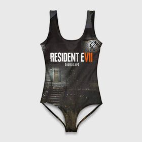 Купальник-боди 3D с принтом RESIDENT EVIL 7 в Тюмени, 82% полиэстер, 18% эластан | Круглая горловина, круглый вырез на спине | biohazard | biohazard 7 | crocodile | fang | game | hand | monster | new umbrella | resident evil | resident evil 7 | umbrella | umbrella corp | umbrella corporation | zombie