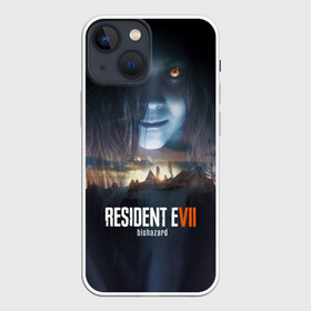 Чехол для iPhone 13 mini с принтом Resident Evil 7 в Тюмени,  |  | Тематика изображения на принте: biohazard | biohazard 7 | crocodile | fang | game | hand | monster | new umbrella | resident evil | resident evil 7 | umbrella | umbrella corp | umbrella corporation | zombie