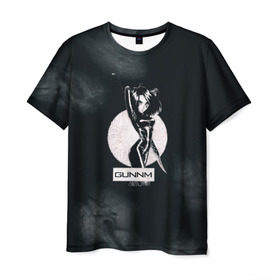 Мужская футболка 3D с принтом Alita: Battle Angel в Тюмени, 100% полиэфир | прямой крой, круглый вырез горловины, длина до линии бедер | alita | alita: battle angel | angel | battle | gunnm | алита | боевой ангел | гали | города свалки металлолома | гунм | гуннм | дайсукэ идо | девушка | киборг | сны оружия | хаос