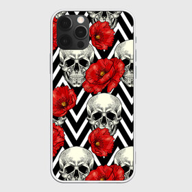 Чехол для iPhone 12 Pro Max с принтом Черепа и розы в Тюмени, Силикон |  | взгляд | графика | день мертвых | знак | искусство | картинка | кость | красивый | крутой | мексика | мода | модный | молодёжная | орнамент | рисунок | розы | рукоделие | символ | скелет | стиль