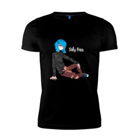 Мужская футболка премиум с принтом Sally Face в Тюмени, 92% хлопок, 8% лайкра | приталенный силуэт, круглый вырез ворота, длина до линии бедра, короткий рукав | 