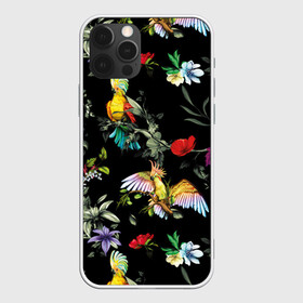 Чехол для iPhone 12 Pro Max с принтом Попугаи в Тюмени, Силикон |  | Тематика изображения на принте: parrots | ветки | графика | джунгли | искусство | картинка | красивый | красный | крутой | листья | мода | модный | молодёжная | орнамент | попугаи | рисунок | розовый | рукоделие | синий | стиль