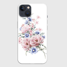 Чехол для iPhone 13 с принтом Цветы в Тюмени,  |  | bouquets | flowers | pattern | roses | букеты | графика | жёлтый | зелёный | искусство | картинка | красивый | крутой | листья | мода | модный | молодёжная | оранжевый | орнамент | рисунок | розовый | розы | рукоделие