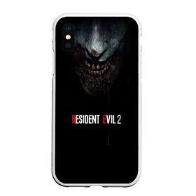 Чехол для iPhone XS Max матовый с принтом Resident Evil 2 в Тюмени, Силикон | Область печати: задняя сторона чехла, без боковых панелей | biohazard | biohazard 7 | crocodile | fang | game | hand | monster | new umbrella | resident evil | resident evil 7 | umbrella | umbrella corp | umbrella corporation | zombie