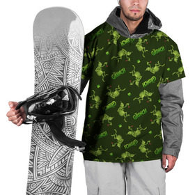 Накидка на куртку 3D с принтом Grinch в Тюмени, 100% полиэстер |  | Тематика изображения на принте: christmas | grinch | new | year | год | гринч | новый | рождество