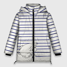 Женская зимняя куртка 3D с принтом Муми-тролль рисует полосы в Тюмени, верх — 100% полиэстер; подкладка — 100% полиэстер; утеплитель — 100% полиэстер | длина ниже бедра, силуэт Оверсайз. Есть воротник-стойка, отстегивающийся капюшон и ветрозащитная планка. 

Боковые карманы с листочкой на кнопках и внутренний карман на молнии | moomin | mumintroll | кисточка | краска | краски | линии | мумитроль | полоски | снорк   (вместо арт 1711113) | тельняшка