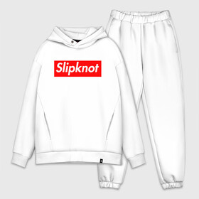 Мужской костюм хлопок OVERSIZE с принтом Slipknot (supreme style) в Тюмени,  |  | streetwear | комбинезоны | маски | ню метал | петля | плашка | стритстайл | удавка | уличный