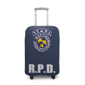 Чехол для чемодана 3D с принтом S.T.A.R.S. RACCOON CITY в Тюмени, 86% полиэфир, 14% спандекс | двустороннее нанесение принта, прорези для ручек и колес | ada wong | biohazard | game | gamer | leon | logo | mistic | raccoon city | re2 | resident evil 2 | rpd | stars | umbrella | ада вонг | амбрелла | зомби | игра | мистика | ужасы