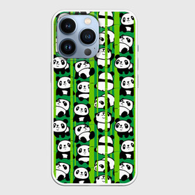 Чехол для iPhone 13 Pro с принтом Медведи панда в Тюмени,  |  | animals | bamboo | bears | branches | funny | panda | trees | аниме | бамбук | весёлые | ветки | графика | деревья | животные | зелёный | искусство | картинка | красивый | крутой | малыши | медведи | мода | модный | молодёжная