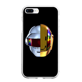 Чехол для iPhone 7Plus/8 Plus матовый с принтом Daft Punk в Тюмени, Силикон | Область печати: задняя сторона чехла, без боковых панелей | daft punk | electronic | house | human | music | robot | дафт панк | музыка | синти поп | хаус | электроника