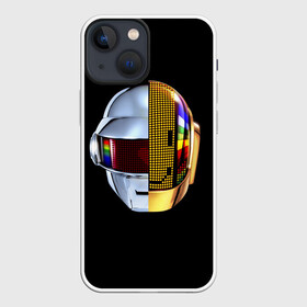 Чехол для iPhone 13 mini с принтом Daft Punk в Тюмени,  |  | daft punk | electronic | house | human | music | robot | дафт панк | музыка | синти поп | хаус | электроника