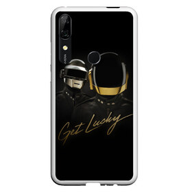 Чехол для Honor P Smart Z с принтом Daft Punk в Тюмени, Силикон | Область печати: задняя сторона чехла, без боковых панелей | daft punk | electronic | house | human | music | robot | дафт панк | музыка | синти поп | хаус | электроника