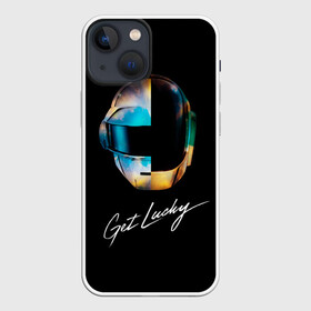 Чехол для iPhone 13 mini с принтом Daft Punk в Тюмени,  |  | daft punk | electronic | house | human | music | robot | дафт панк | музыка | синти поп | хаус | электроника