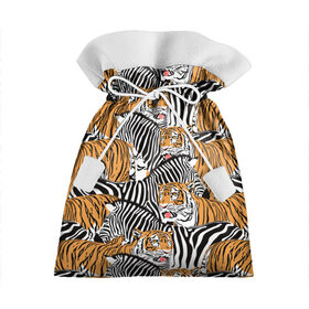 Подарочный 3D мешок с принтом Тигры и зебры в Тюмени, 100% полиэстер | Размер: 29*39 см | black | orange | stri | white | абстракция | африка | белая | графика | животное | зебры | искусство | картинка | коллаж | красивый | крутой | лошадь | мода | модный | молодёжная | оранжевая | полосы | рисунок