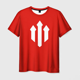 Мужская футболка 3D с принтом Man Utd Red Devils в Тюмени, 100% полиэфир | прямой крой, круглый вырез горловины, длина до линии бедер | 