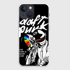 Чехол для iPhone 13 mini с принтом Daft Punk в Тюмени,  |  | daft punk | electronic | house | human | music | robot | дафт панк | музыка | синти поп | хаус | электроника