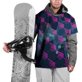 Накидка на куртку 3D с принтом Abstraction hy-tech в Тюмени, 100% полиэстер |  | abstract | abstraction | comb | cyberpunk | texture | абстракция | бронь | броня | кибер панк | соты | стальные соты | текстуры