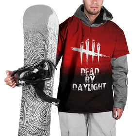 Накидка на куртку 3D с принтом DEAD BY DAYLIGHT в Тюмени, 100% полиэстер |  | dead by daylight | game | hillbilly | maniacs | trapper | wraith | деревенщина | игра | мертвые днем | охотник | призрак